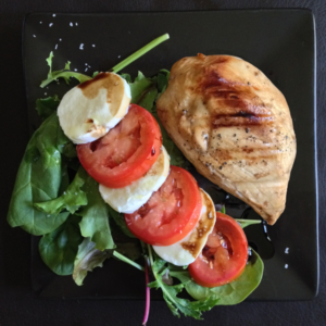 Balsamic Chicken with Insalata Caprese