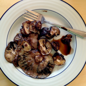 Grilled Marinated Shiitakes