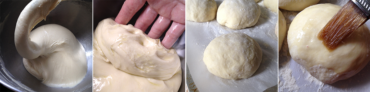 Making Radish Hamburger Buns