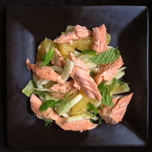 Poached Salmon and Fennel Salad Homegrown Foods