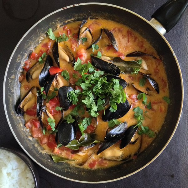 Thai Red Curry with Mussels